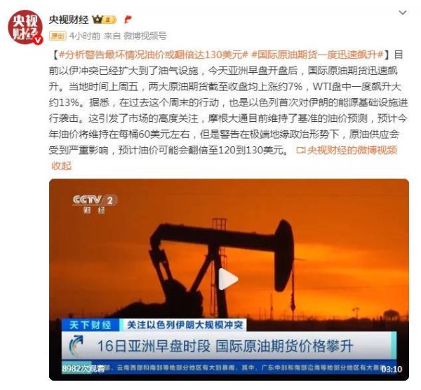 股票配资公司开户网站 油价，或将翻倍！今晚将迎今年最大涨幅